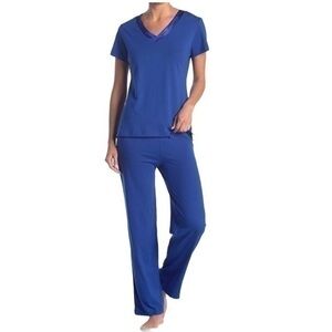New Satin Trim Pajamas Set